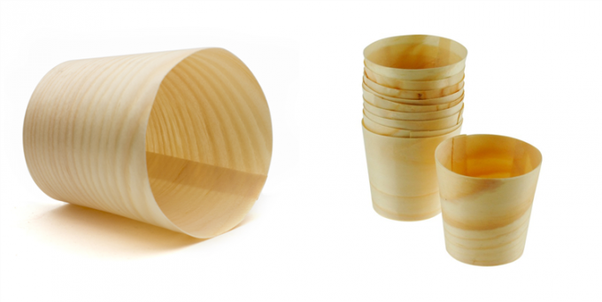 Biodegradable Disposable Wooden Cups Sustainable Multiscene Durable 0