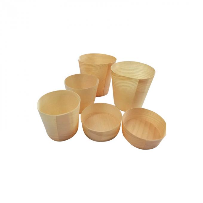 Biodegradable Disposable Wooden Cups Sustainable Multiscene Durable 1