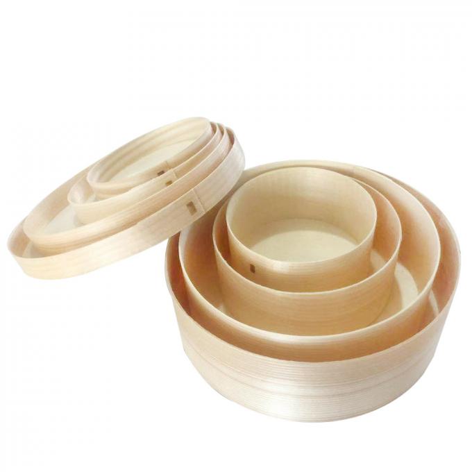 OEM Party Biodegradable Disposable Tableware Wood Cups For Dessert 0