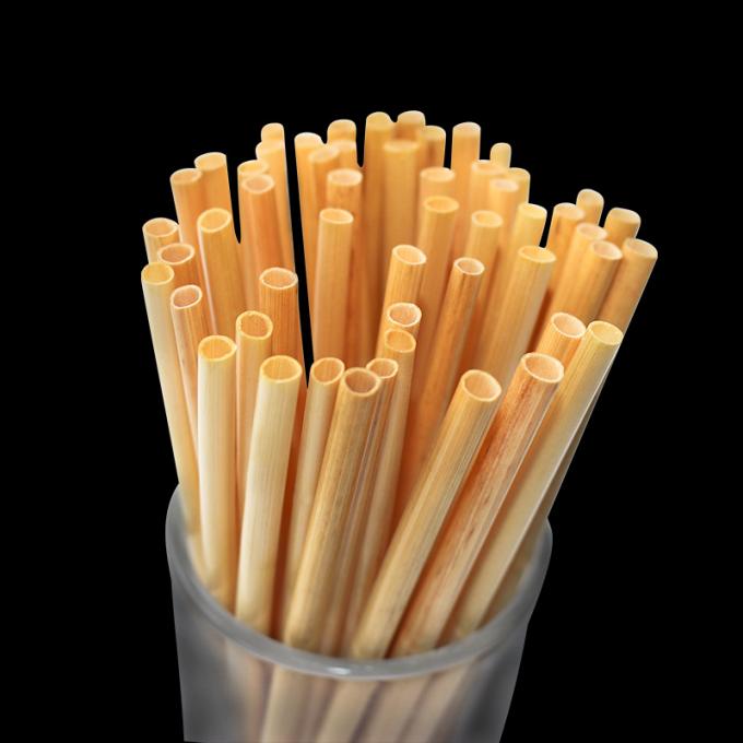 4x200mm Natural Wheat Drinking Straws Renewable Eco Friendly 0